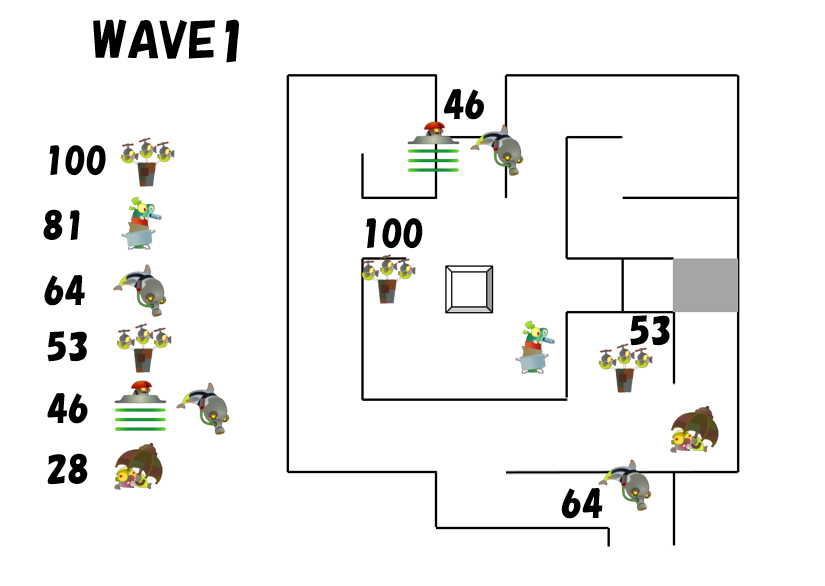 バイトチームコンテストムニエール11月8日WAVE1オオモノ湧き