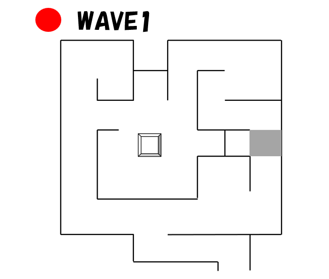 第2回バイトチームコンテストタマヒロイ出現位置WAVE1